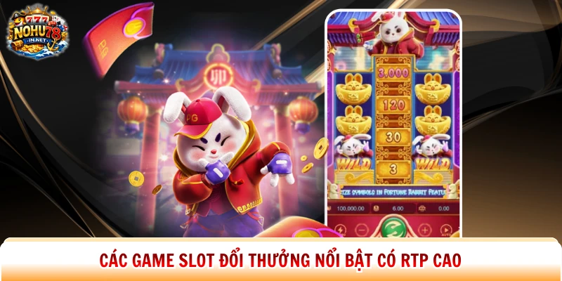 Các game slot đổi thưởng nổi bật có RTP cao